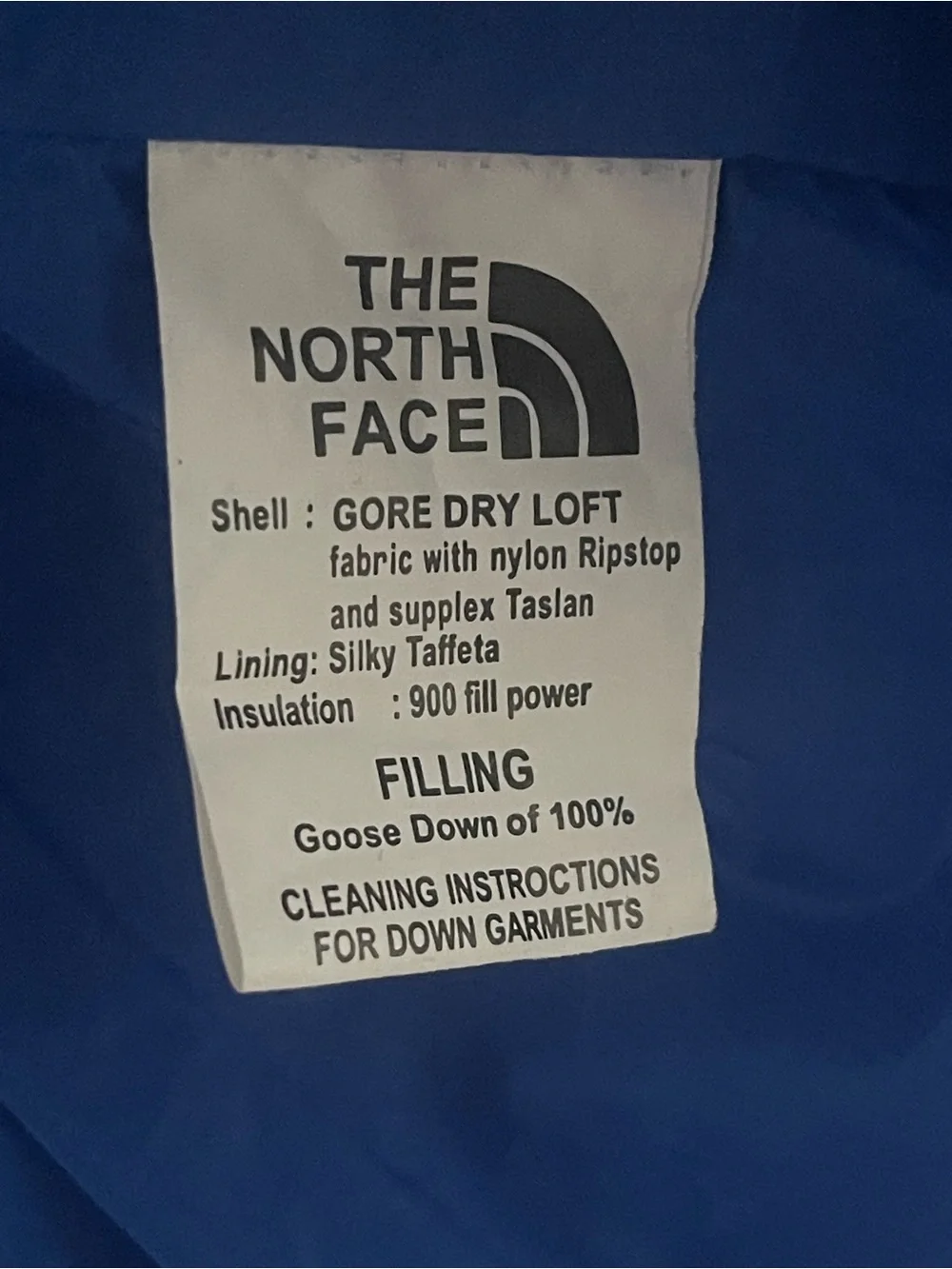 The North Face Men's Blue Puffer Jacket